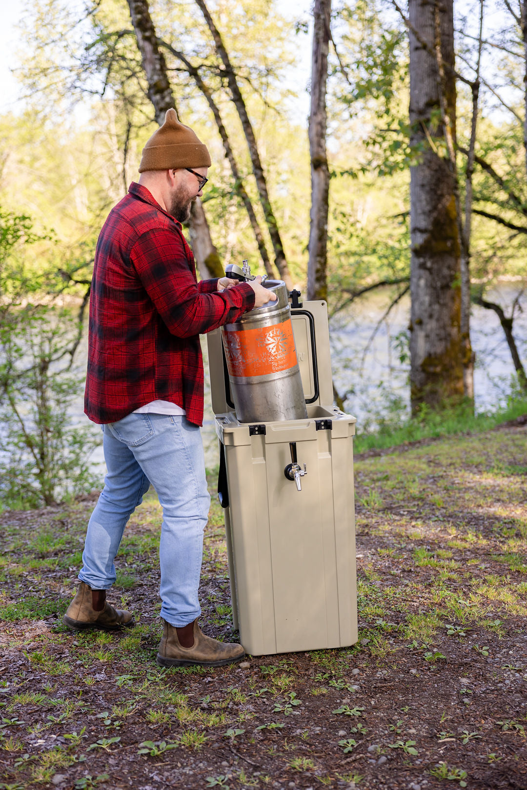 Brewcursion Keg Cooler for 5 Gallon Keg, 74 Quart Capacity