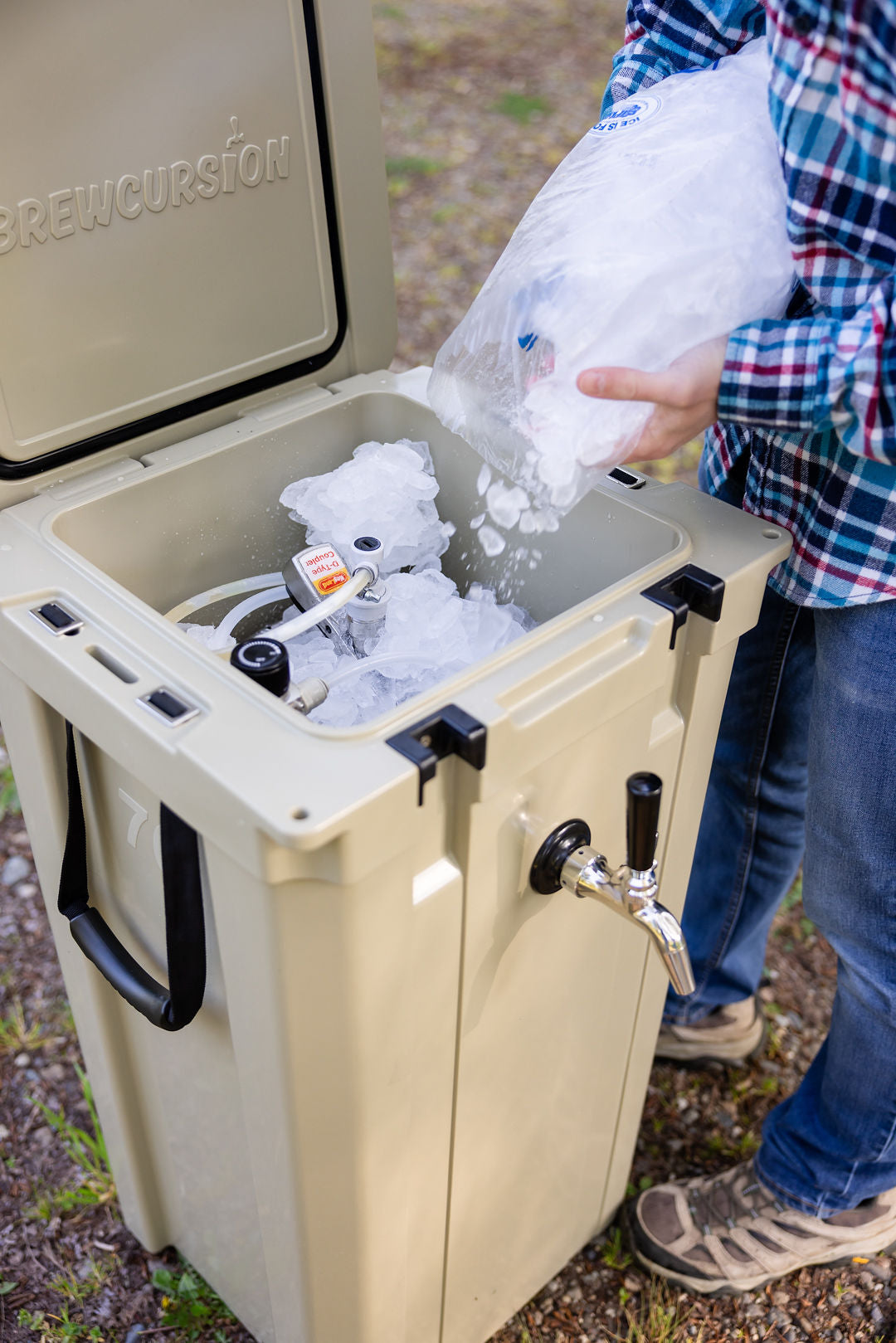 Brewcursion Keg Cooler for 5 Gallon Keg, 74 Quart Capacity